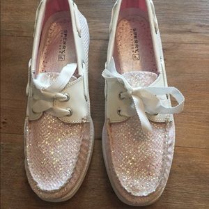 New iridescent glitter Sperry Top-Sider - size 8.5